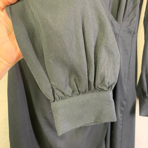 TEREA Dress Medium Raina Draped Crossover Wrap Maxi Side Zip High Front Slit NWT - Picture 10 of 16